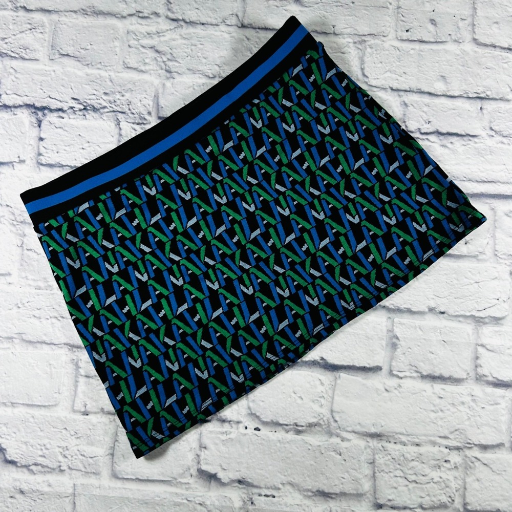 Future Collective Kahlana Barfield Brown Knit Mini Skirt Black Blue Green M